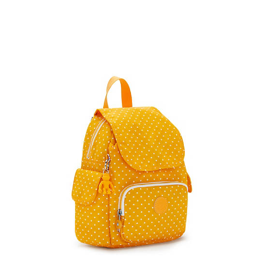 Kipling City Pack Mini Printed Backpack Ryggsekk Gul | NO 1192WN